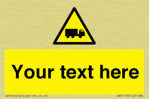 Custom Lorry Hazard Sign